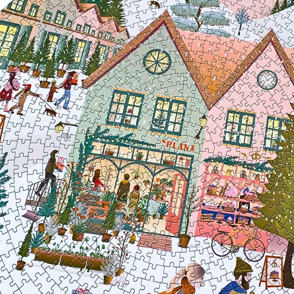 Puzzle with 1000 pieces - White Christmas