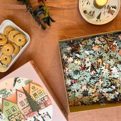 Puzzle with 1000 pieces - White Christmas