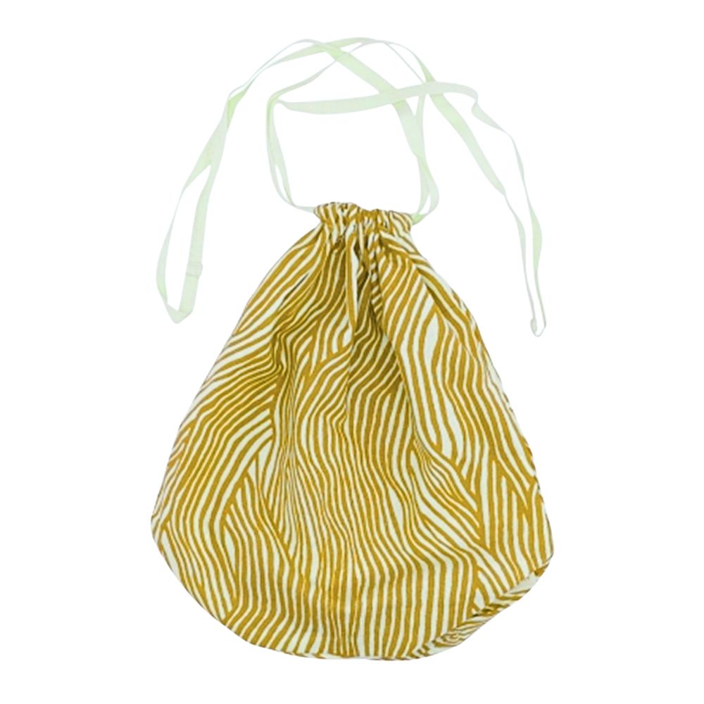 Stofpose - Mustard Wave - Large - Økofamilien