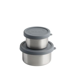 Snack containers - 2 pcs - Dark Grey