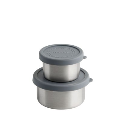 Snack containers - 2 pcs - Dark Grey