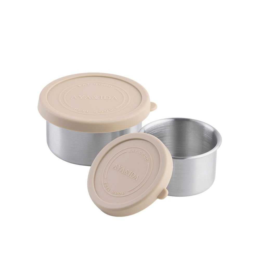 Snack containers - 2 pcs - Cream Beige