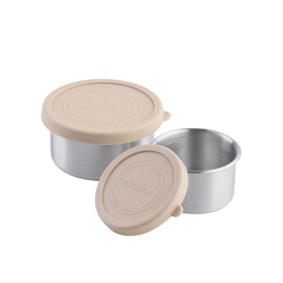 Snack containers - 2 pcs - Cream Beige