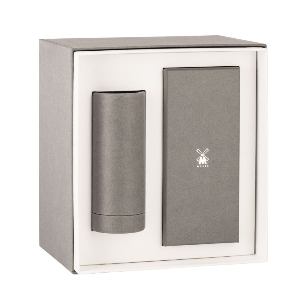 Mhle shaving set with DE safety razor, brush & stand  Olive Wood