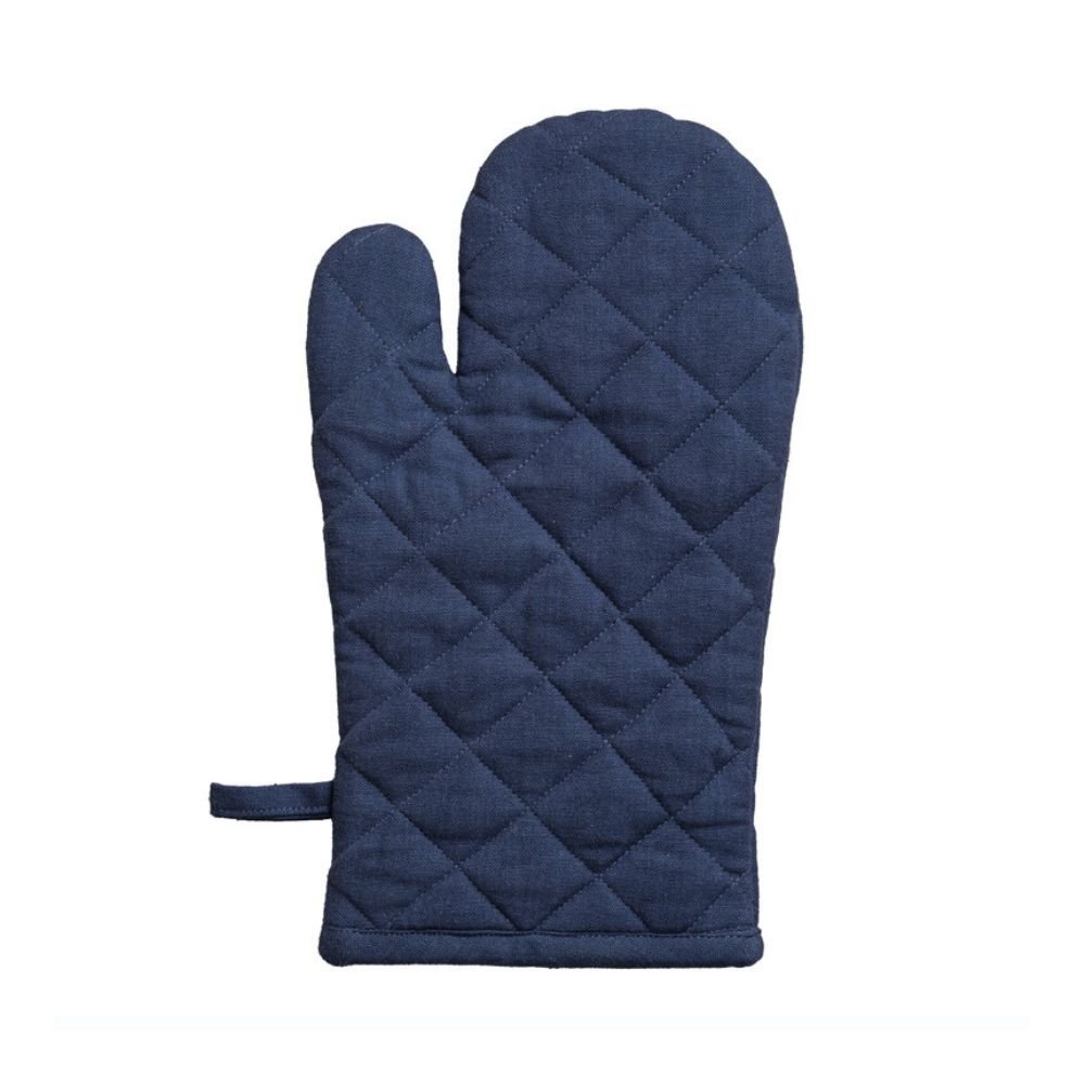 Grill glove in organic cotton - Blue