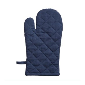 Grill glove in organic cotton - Blue