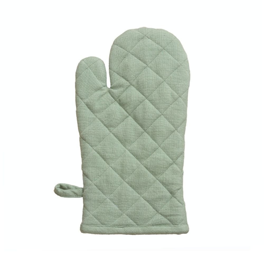 Grill glove in organic cotton - Sage