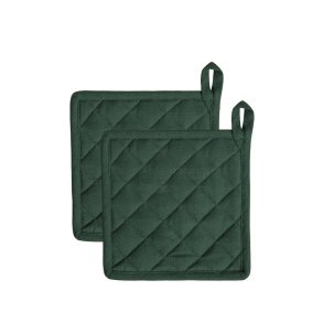 Pot holders in organic cotton - 2 pcs - Pine