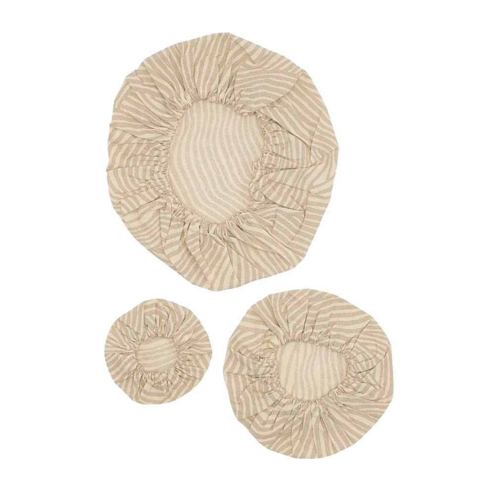 Cotton covers - Oyster Grey Wave - set of 3 pcs