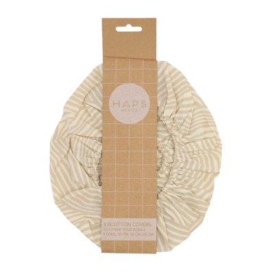 Cotton covers - Oyster Grey Wave - set of 3 pcs