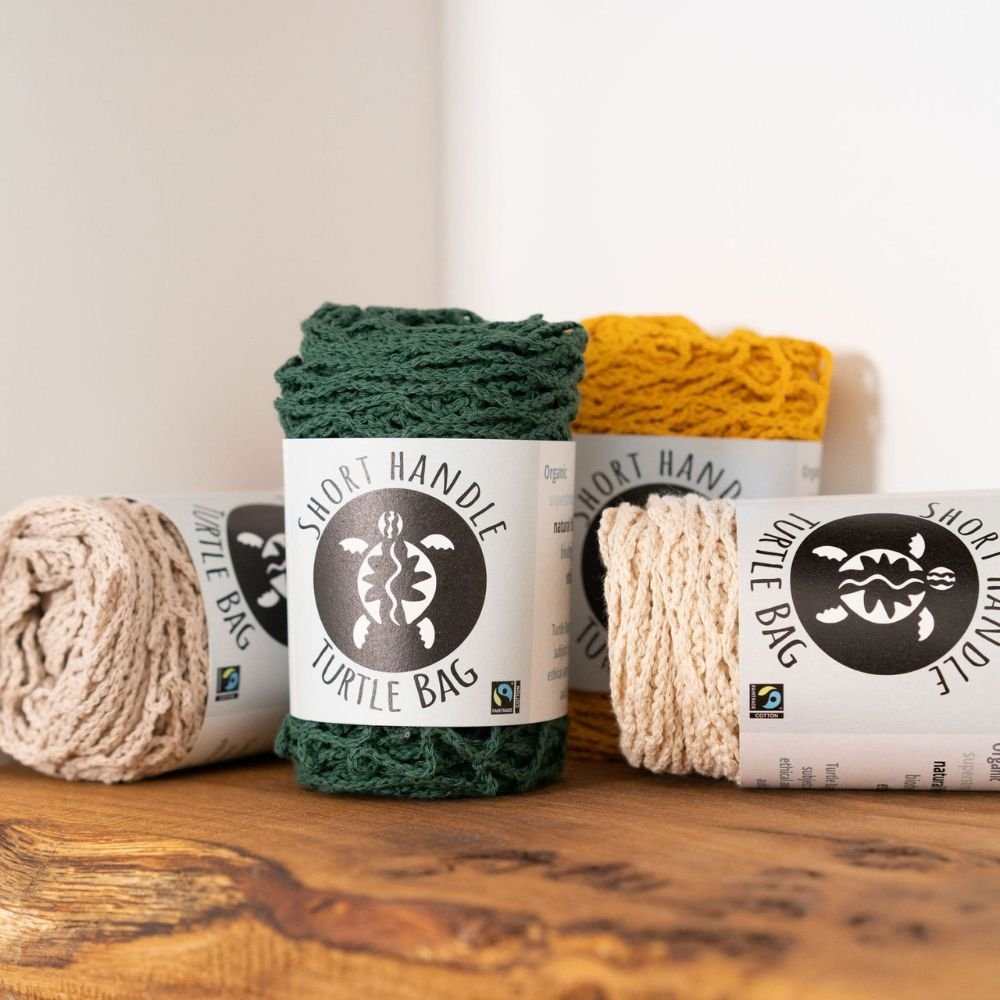 Organic cotton string bag - long handles - Spice