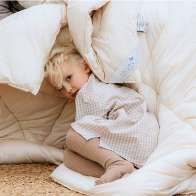 Junior wool duvet in organic merino wool - 100x130