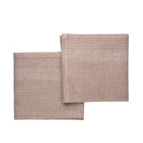 Dishcloth in organic cotton - Hagbart - Brown