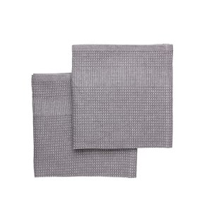 Dishcloth in organic cotton - Hagbart - Gray