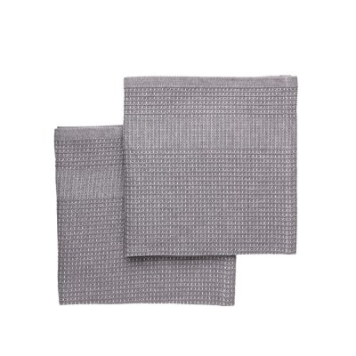 Dishcloth in organic cotton - Hagbart - Gray