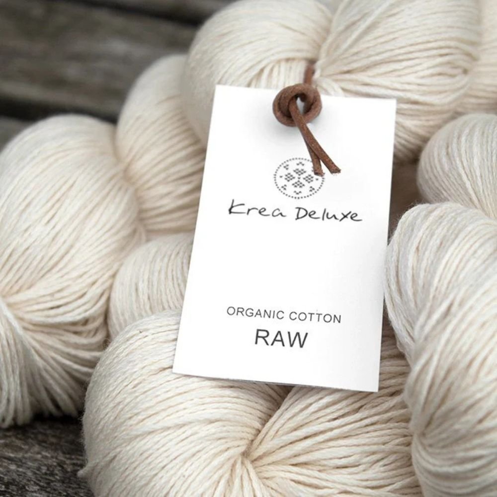 Undyed organic cotton yarn - RAW - 100 g