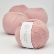 Thick organic merino wool yarn - Pink 12