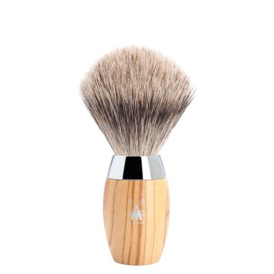 Mhle shaving set with DE safety razor, brush & stand  Olive Wood