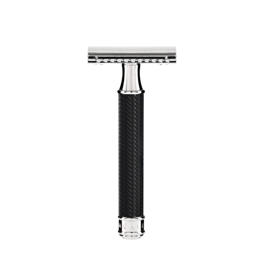 Mhle R89 DE safety razor - Closed Comb - Black