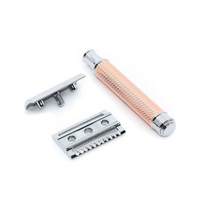 Mhle R89 DE safety razor - Closed Comb - Rosegold