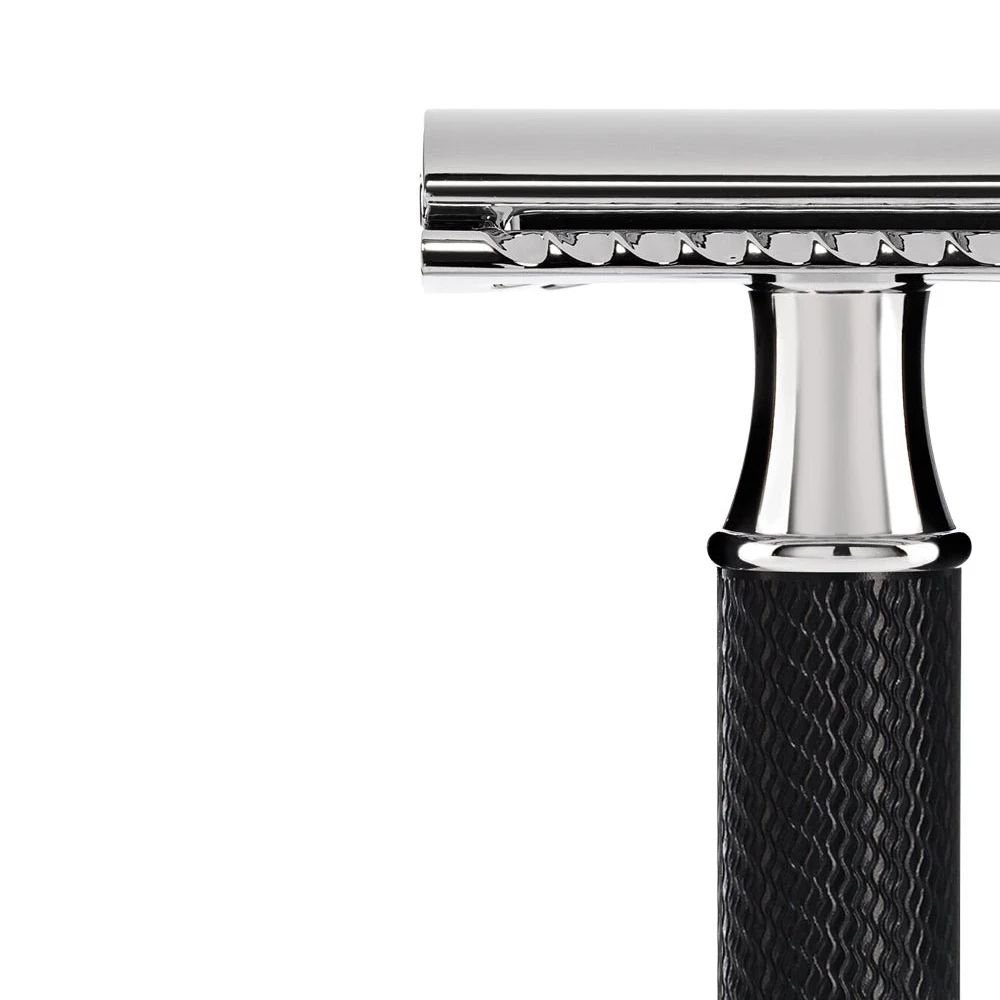 Mhle R89 DE safety razor - Closed Comb - Black