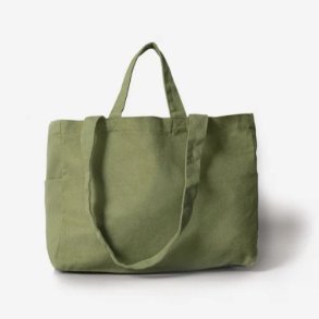 Shopping bag in organic cotton - Low - Green