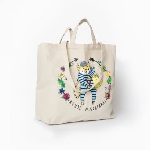 Tote bag in organic cotton - REUSE - Nature