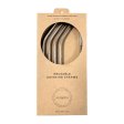 Sugr�r i rostfritt st�l - med b�j - inkl. borste - 4 st
