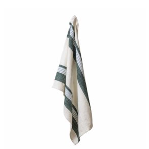 Tea towel in organic cotton - Klement - Green