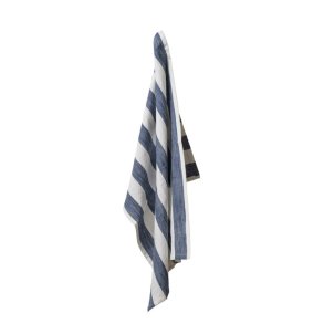 Tea towel in organic cotton - Valentin - Blue