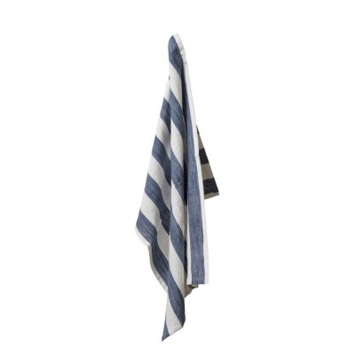Tea towel in organic cotton - Valentin - Blue