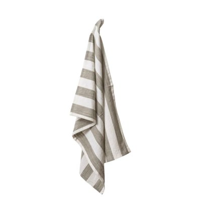 Tea towel in organic cotton - Valentin - Khaki