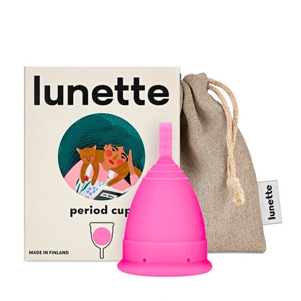 Lunette menstruationskop - Pink - str 2 - Økofamilien