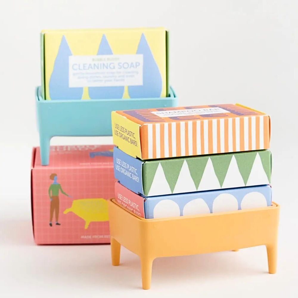 Schampokaka - lavendel, enbr & citron - 100 g