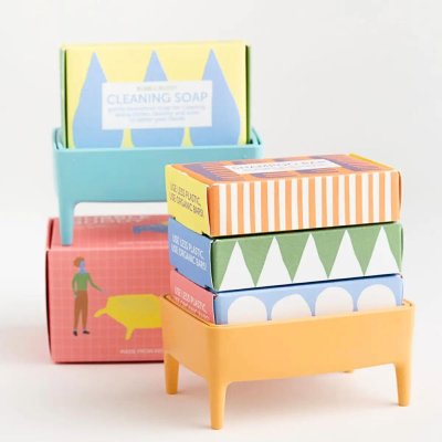 Schampokaka - lavendel, enbr & citron - 100 g