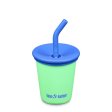 Kinderbecher aus Edelstahl mit Strohhalm - Spring Bud