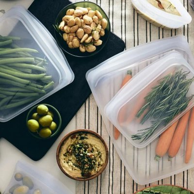 Stasher Bag silikone pose - Sandwich - Clear