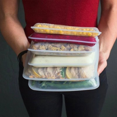 Stasher Bag silikone pose - Sandwich - Clear