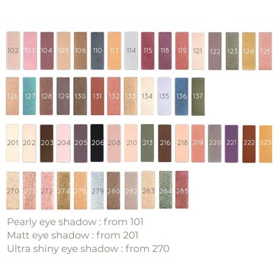 ZAO Bambus box til jenskygger & brow powders - Five