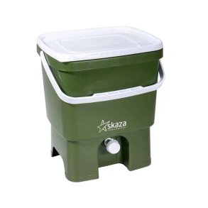 Bokashi compost bin - Organko 1 - Olive/White