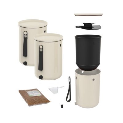 Bokashi kompostspand st - Organko 2 - Creme hvid