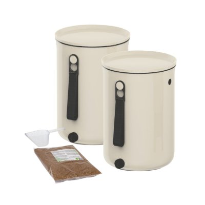 Bokashi kompostspand st - Organko 2 - Creme hvid