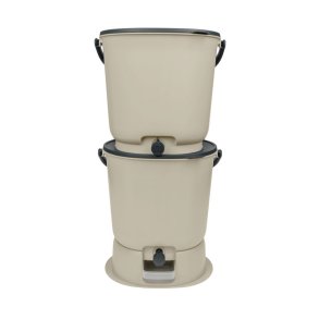 Bokashi compost bin set - Essential - Cream white