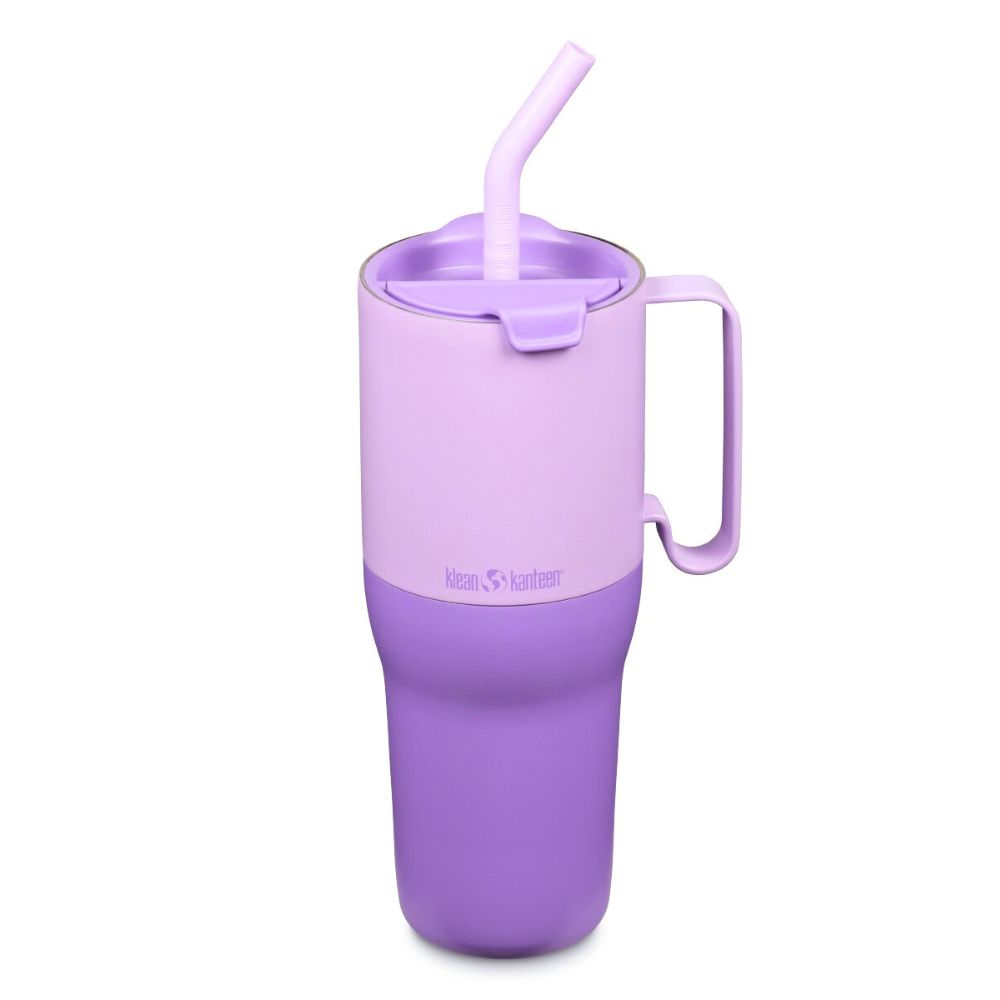 Klean Kanteen - Stor RISE termokop med sugerør - 1065 ml - Orchid Bloom