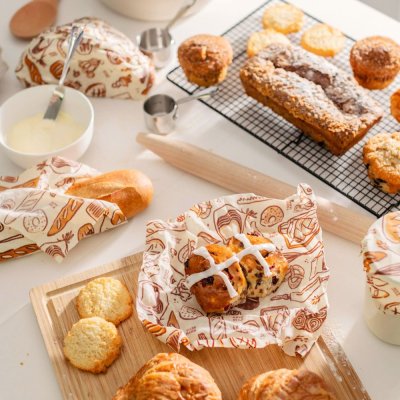 Bee's Wrap Bienenwachst�cher Set - Bakery Lane - 3 Stk