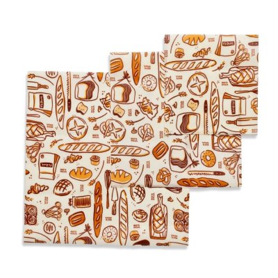 Bee's Wrap Bienenwachst�cher Set - Bakery Lane - 3 Stk