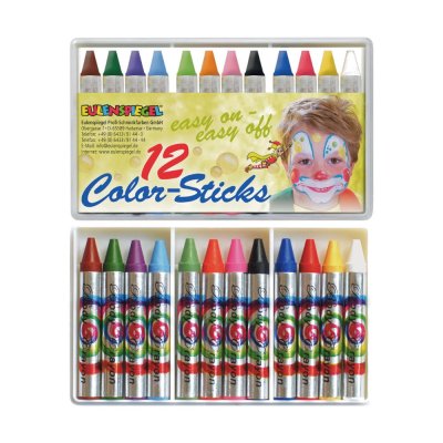 Ansigtsmaling sminkestifter til b�rn - 12 stk