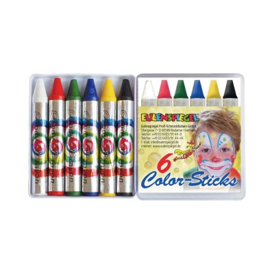 Ansigtsmaling sminkestifter til b�rn - 6 stk