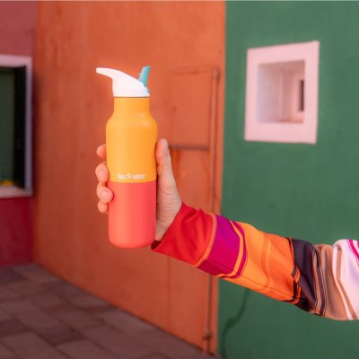 Trinkflasche mit Sportverschluss - Marigold Kaleidoscope