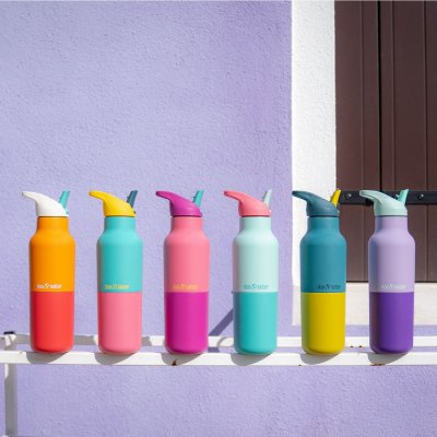 Trinkflasche mit Sportverschluss - Pink Kaleidoscope